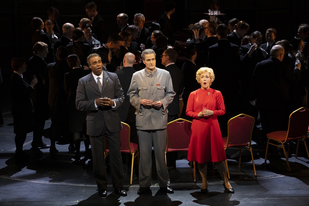Eric Greene (Richard Nixon), Nicholas Lester (Chou En-lai) and Julia Sporsén (Pat Nixon) . Credit James Glossop..JPG