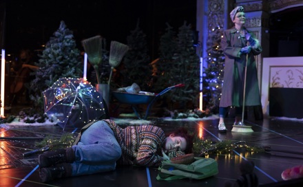 Kitty Whatley (Hansel) and Charlie Drummond (Dew Fairy) in Hansel and Gretel. Scottish Opera 2020. Credit James Glossop..JPG
