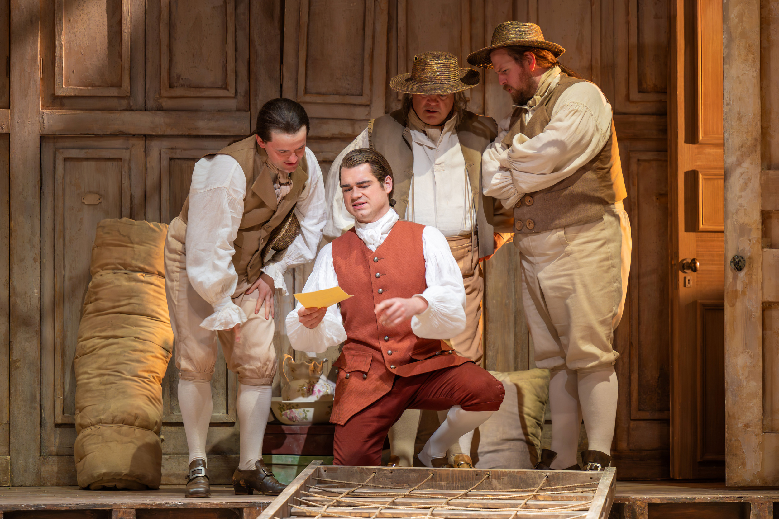 Edward Jowle (Figaro) in The Marriage of Figaro. Scottish Opera 2026. Credit Mihaela Bodlovic..